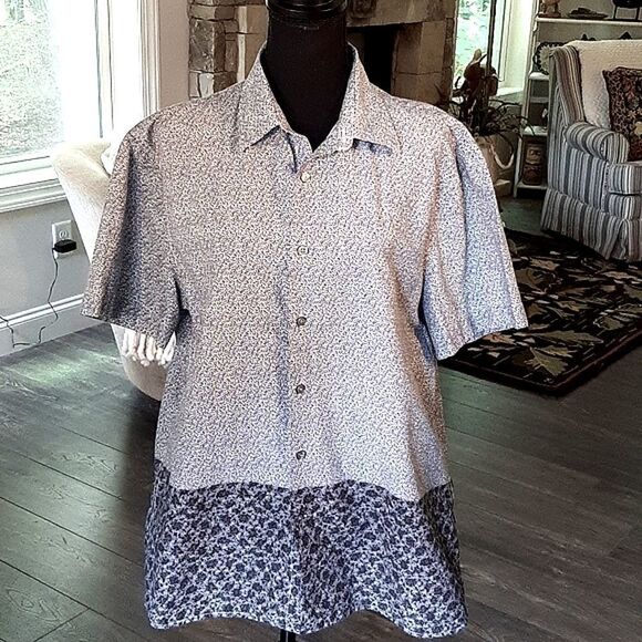 Perry Ellis Cotton Button Down - Picture 1 of 6